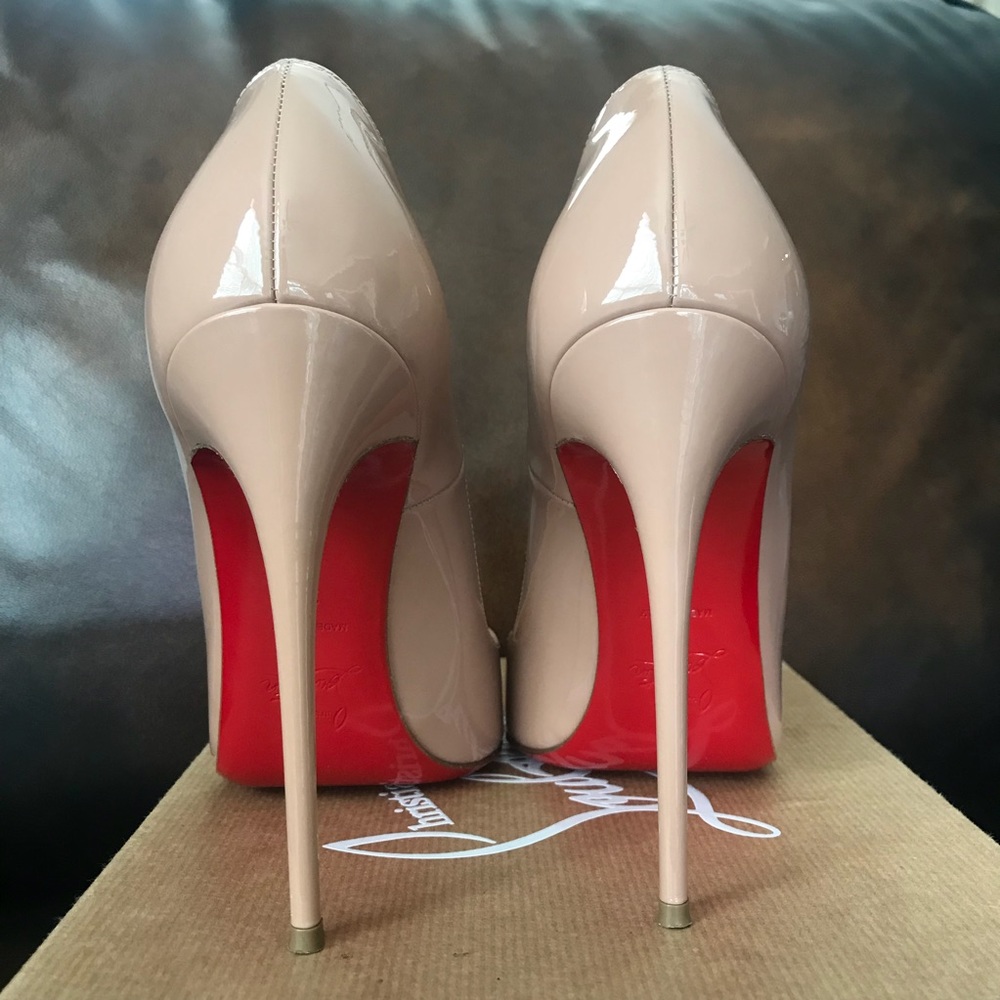 Christian Louboutin So Kate patent nude